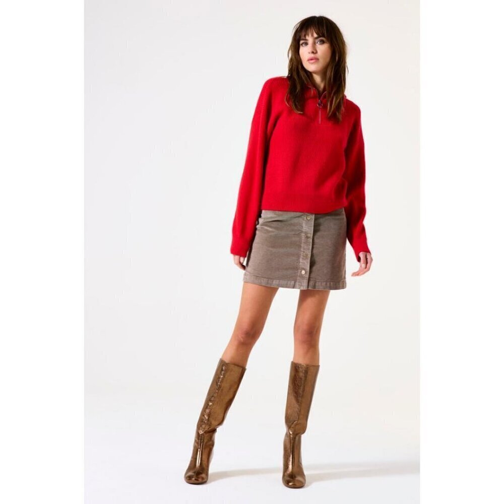 NWT GARCIA AVA Taupe Corduroy Skirt